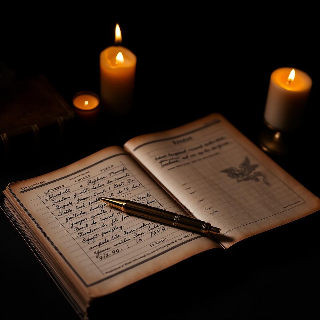 Old paper registers and ledgers